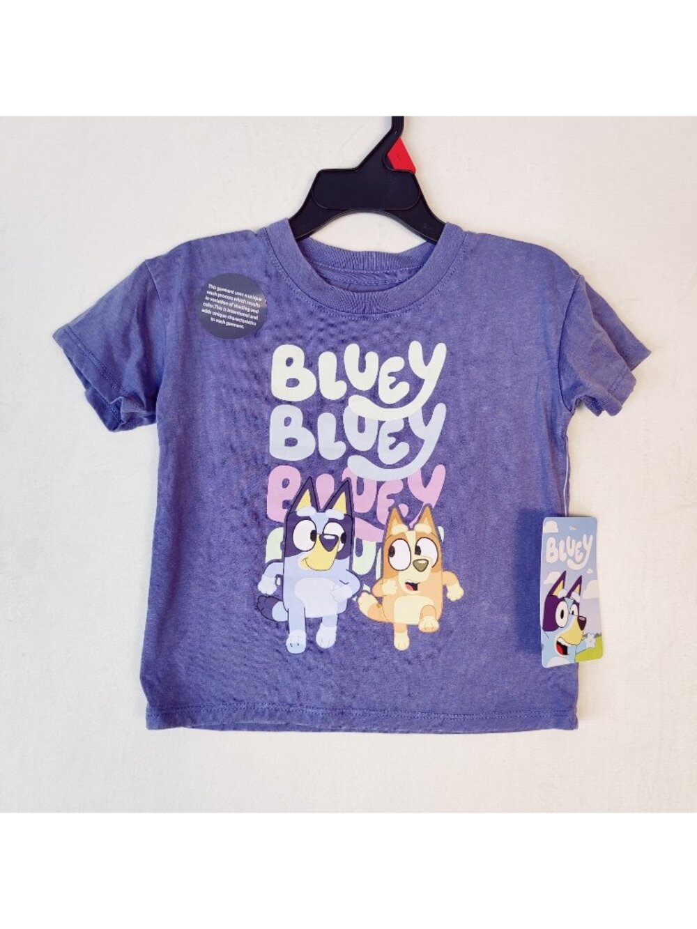 NWT Bluey Bingo Toddler Short Sleeve Crewneck Tshirt Size 2T Unisex Blue